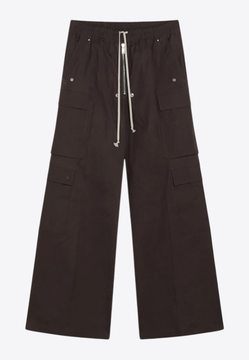 Rick Owens Cargobelas Wide-Leg Track Pants Gray RU02E1339TE/R_RICKO-78