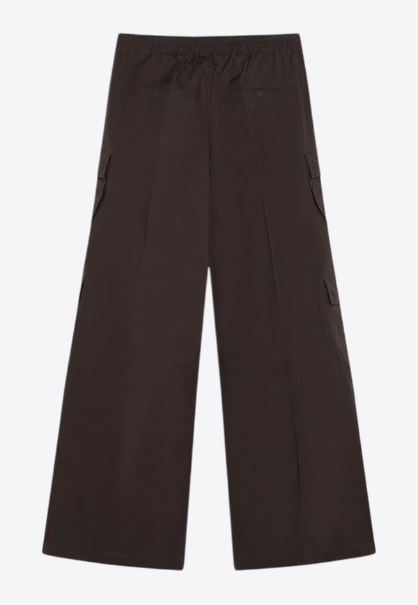 Rick Owens Cargobelas Wide-Leg Track Pants Gray RU02E1339TE/R_RICKO-78