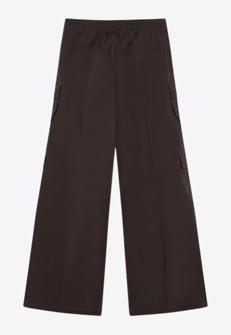 Rick Owens Cargobelas Wide-Leg Track Pants Gray RU02E1339TE/R_RICKO-78