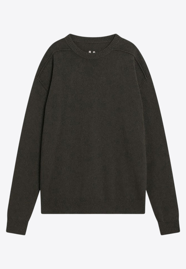 Rick Owens Cashmere and Wool Crewneck Sweater Green RU02E1684WSBR/R_RICKO-25