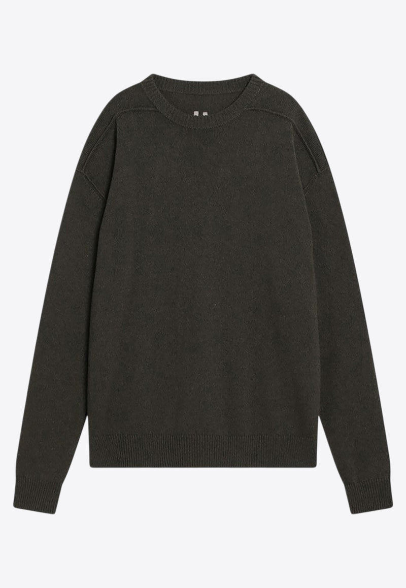 Rick Owens Cashmere and Wool Crewneck Sweater Green RU02E1684WSBR/R_RICKO-25