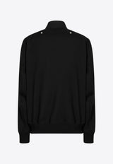 Rick Owens Asymmetric Wool Zip-Up Jacket Black RU02E1760WD/R_RICKO-09