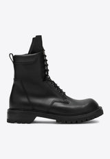 Rick Owens Army Lace-Up Ankle Boots Black RU02E1869LGE/R_RICKO-09
