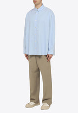 Studio Nicholson Ruskin Classic Long-Sleeved Shirt Light Blue RUSKIN1152/O_STUNI-OB