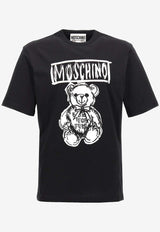 Moschino Teddy Bear Logo Crewneck T-shirt RV071170411555 1555 Black