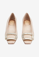 Roger Vivier Belle Vivier 45 Satin Pumps Nude RVW00602220RS0 9991