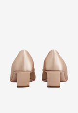 Roger Vivier Belle Vivier 45 Satin Pumps Nude RVW00602220RS0 9991