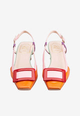 Roger Vivier Belle Vivier 45 Slingback Pumps in Patent Leather Multicolor RVW00625601D1P 1V94