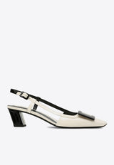 Roger Vivier Belle Vivier 55 Slingback Pumps Monochrome RVW00639910D1P/P_ROGVI-0G45