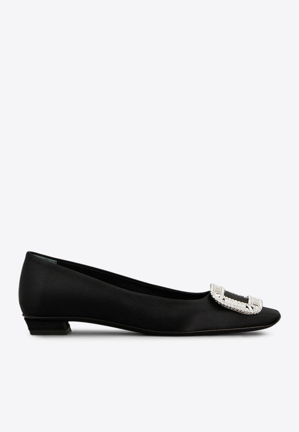 Roger Vivier Belle Vivier Crystal Embellished Ballet Flats  Black RVW00702220RS0/Q_ROGVI-B999