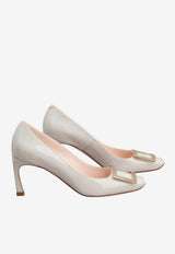 Roger Vivier Trompette 70 Pumps in Patent Leather Gray RVW40015280D1P B017