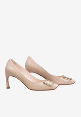 Roger Vivier Trompette 70 Pumps in Patent Leather Pink RVW40015280D1P C211