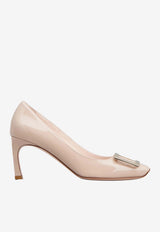 Roger Vivier Trompette 70 Pumps in Patent Leather Pink RVW40015280D1P C211