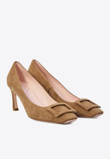 Roger Vivier Belle Vivier 70 Suede Pumps  Beige RVW40026800-HR0-S812