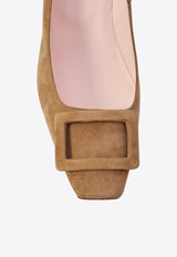 Roger Vivier Belle Vivier 70 Suede Pumps  Beige RVW40026800-HR0-S812