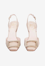 Roger Vivier Trompette 70 Slingback Pumps in Patent Leather Pink RVW40037740D1P C211