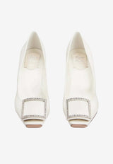 Roger Vivier Trompette 70 Pumps in Satin White RVW40044010RS0 C001