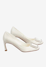 Roger Vivier Trompette 70 Pumps in Satin White RVW40044010RS0 C001