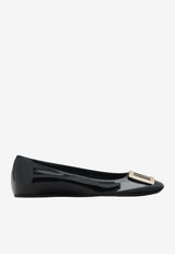 Roger Vivier Trompette Ballet Flats in Patent Leather Black RVW40415280D1P B999