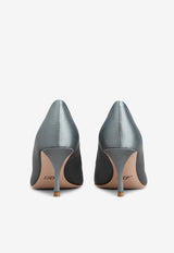 Roger Vivier Efflorescence 65 Crystal Embellished Satin Pumps RVW41417620RS0B406 B406 Gray