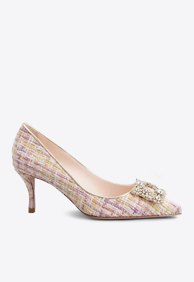 Roger Vivier 65 Crystal-Embellished Buckle Pumps RVW41428200T51023Z 023Z Multicolor