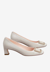 Roger Vivier Trompette 45 Pumps in Patent Leather Gray RVW44815280D1P B017