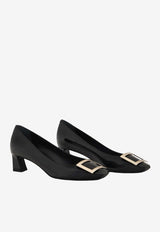 Roger Vivier Trompette 45 Pumps in Patent Leather Black RVW44815280D1P B999