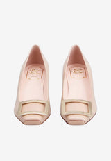 Roger Vivier Trompette 45 Pumps in Patent Leather Pink RVW44815280D1P C211