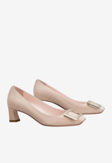 Roger Vivier Trompette 45 Pumps in Patent Leather Pink RVW44815280D1P C211