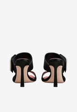 Roger Vivier Trompette 85 Satin Mules Black RVW45244410RS0 B999
