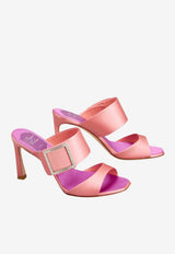 Roger Vivier Trompette 85 Satin Mules Pink RVW45244410RS0 M202