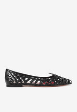 Roger Vivier I Love Vivier Cut-Out Ballet Flat Black RVW50238210-TGQ-B999