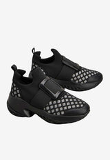 Roger Vivier Viv' Run Low-Top Sneakers Black RVW50643990V4Z 0TXT