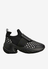 Roger Vivier Viv' Run Low-Top Sneakers Black RVW50643990V4Z 0TXT