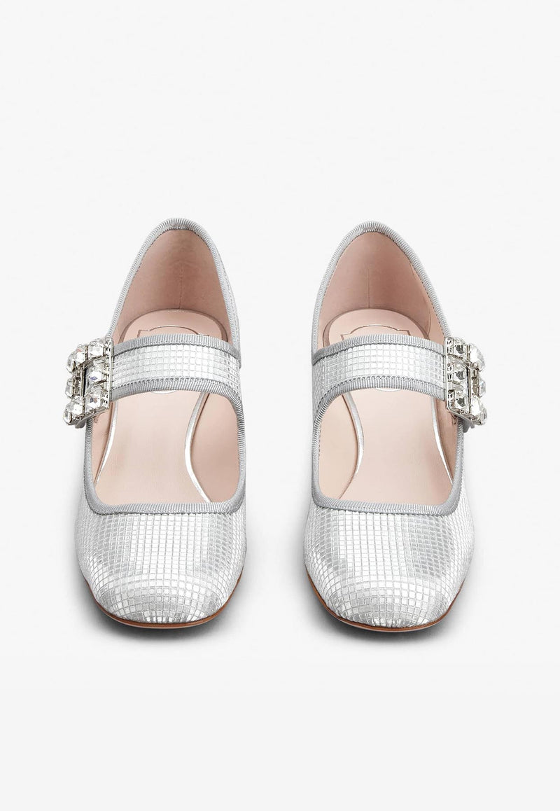 Trés Vivier 45 Crystal Buckle Pumps – THAHAB KW - Main Image
