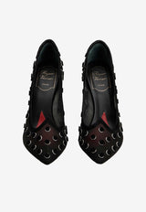 Roger Vivier I Love Polka Dot 85 Mesh Pumps Black RVW53844400V38 B999