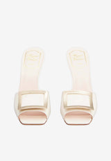 Roger Vivier Trompette 85 Mules in Patent Leather Off-white RVW60337750D1P C019