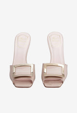 Roger Vivier Trompette 85 Mules in Patent Leather Pink RVW60337750D1P C211