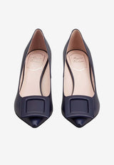 Roger Vivier Viv’ In The City 65 Pumps in Nappa Leather Navy RVW61830690NK0 U800