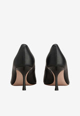 Roger Vivier Viv' in The City 65 Pumps in Leather Black RVW61844560NK0 B999
