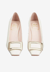 Roger Vivier Belle Vivier 75 Pumps in Patent Leather Off-white RVW71300920D1P C019
