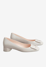 Roger Vivier U Look Ballet Flats in Patent leather White RVW76741290D1P B017