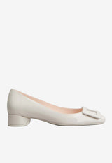 Roger Vivier U Look Ballet Flats in Patent leather White RVW76741290D1P B017
