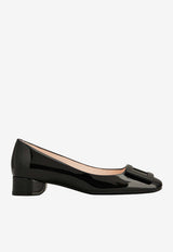 Roger Vivier U Look Ballet Flats in Patent leather Black RVW76741290D1P B999