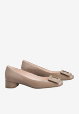 Roger Vivier U Look Ballet Flats in Patent leather Gray RVW76741290D1P C415