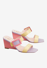 Roger Vivier Belle Vivier 60 Wedge Mules in Patent Leather Multicolor RVW80544430D1P 1V95