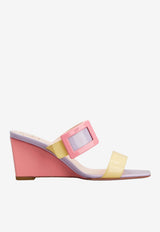 Roger Vivier Belle Vivier 60 Wedge Mules in Patent Leather Multicolor RVW80544430D1P 1V95