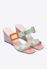 Roger Vivier Belle Vivier 60 Patent Leather Wedge Sandals Multicolor RVW80544430D1P/S_ROGVI-1V96