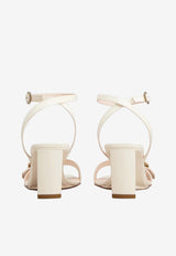 Roger Vivier Belle Vivier 60 Wedge Sandals in Patent Leather Off-white RVW80544440D1P C019