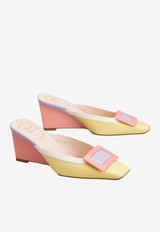 Roger Vivier Belle Vivier 60 Wedge Mules in Patent Leather Multicolor RVW80644380D1P 1N79